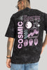 Cosmic Energy Black Oversized T-Shirt