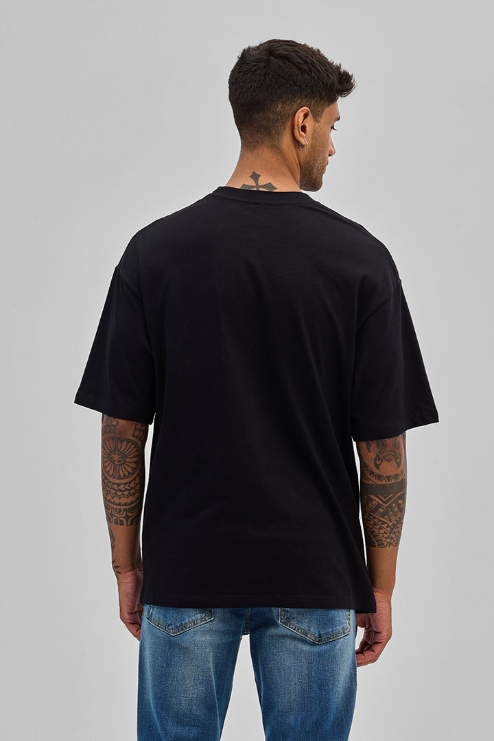 Black Utility Pocket Oversized T-Shirt