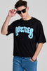 Hustler Black Oversized Fit T-Shirt