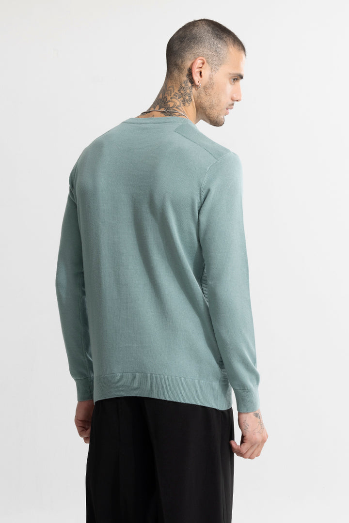 Wabble Line Blue Sweater