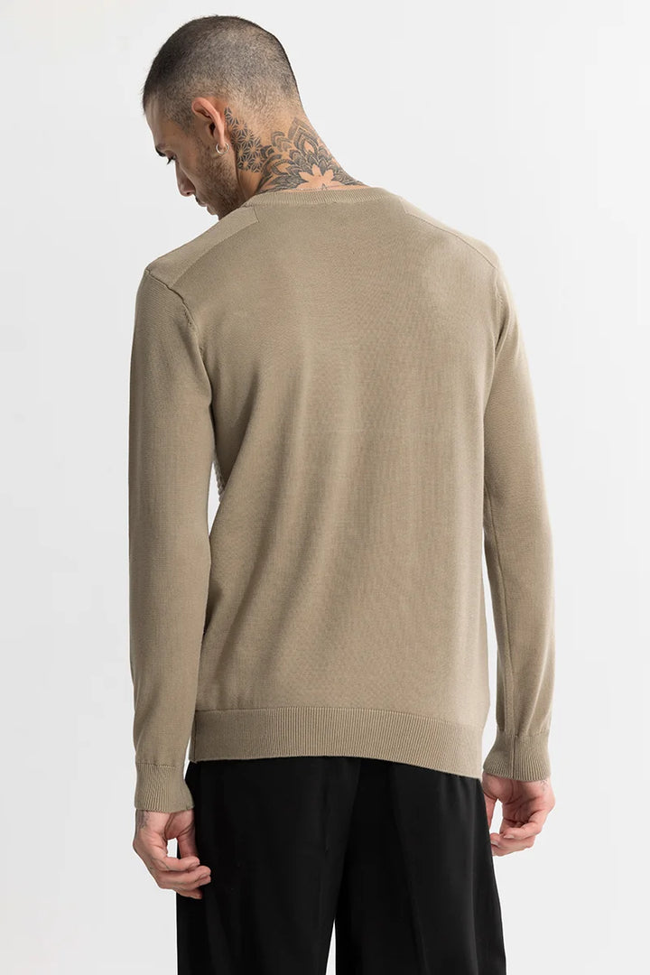 Wabble Line Beige Sweater