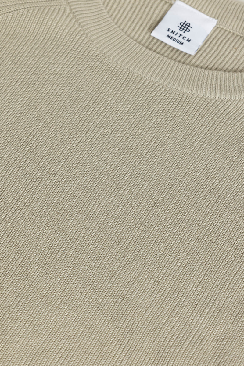 Buy Men's Knitline Cream Sweater Online | SNITCH