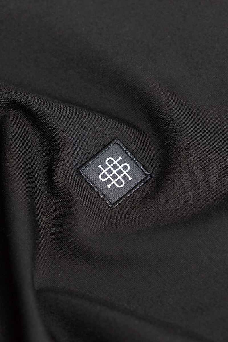 Embroided Logo Black Sweatshirt