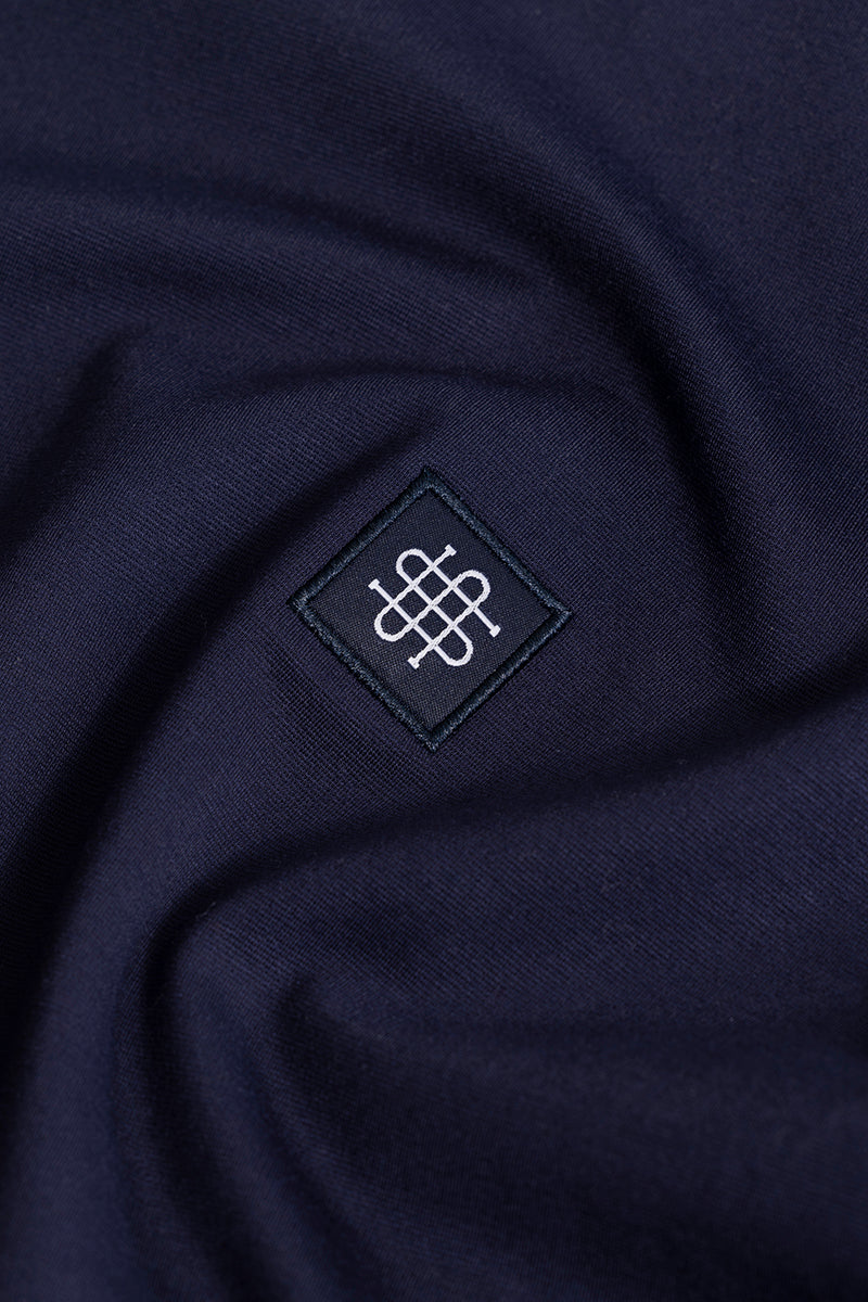 Embroided Logo Navy Sweatshirt