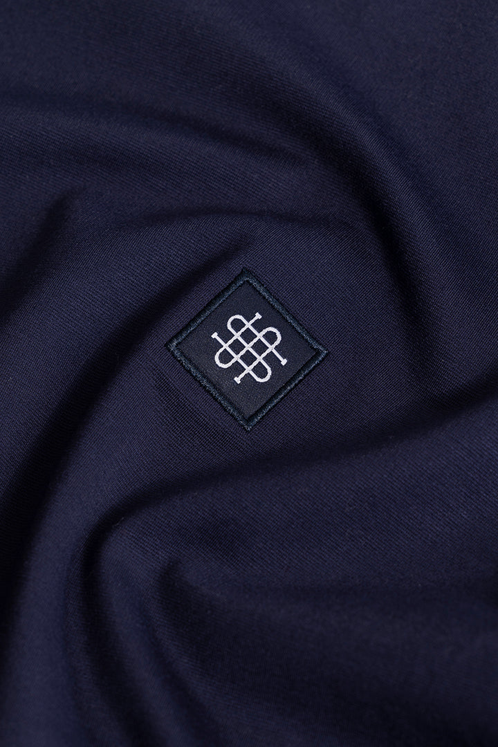 Embroided Logo Navy Sweatshirt