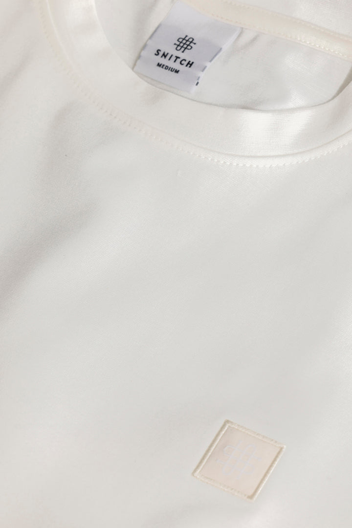 Embroided Logo White Sweatshirt