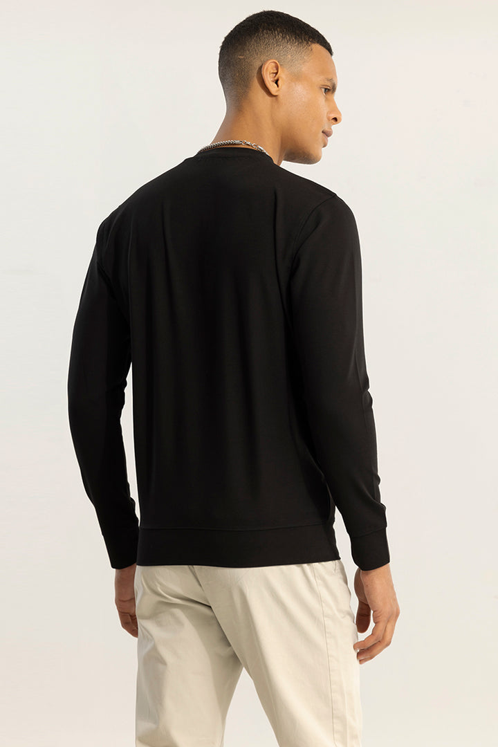 Mid Logo Black Sweatshirt