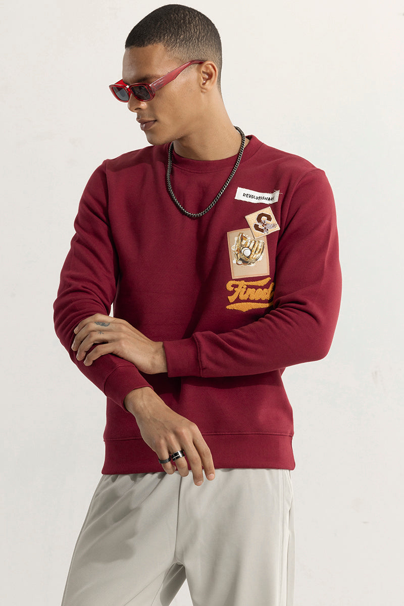 Finest Maroon Sweatshirt