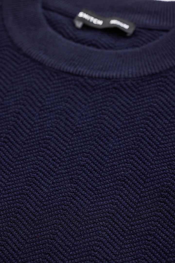 Navy Knitted Sweater