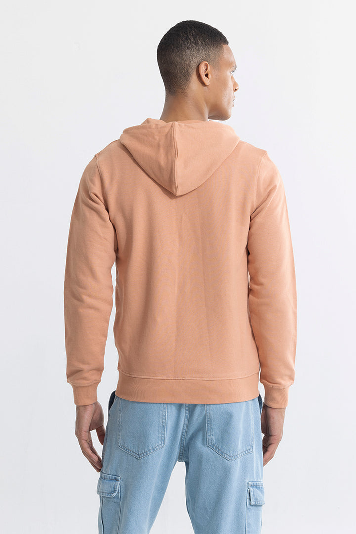 Rollick Camel Brown Hoodie