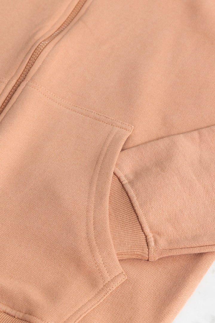 Rollick Camel Brown Hoodie