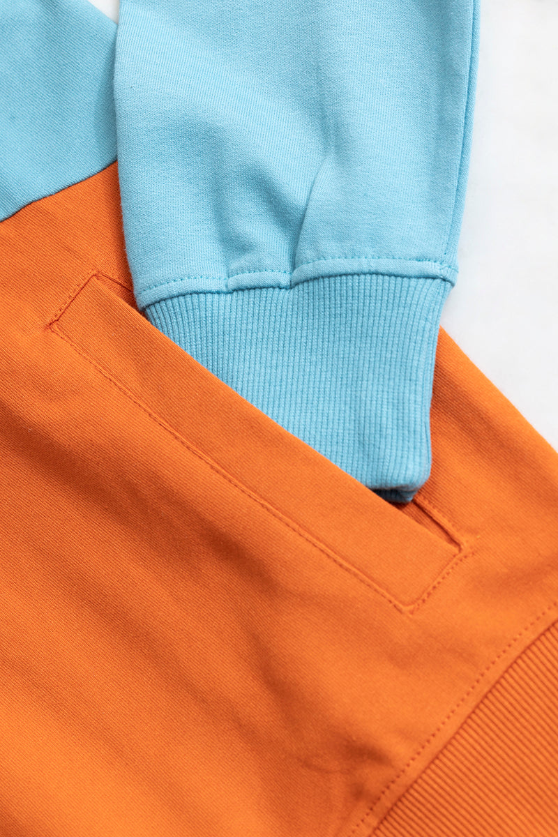 Blending Colour Orange Hoodie