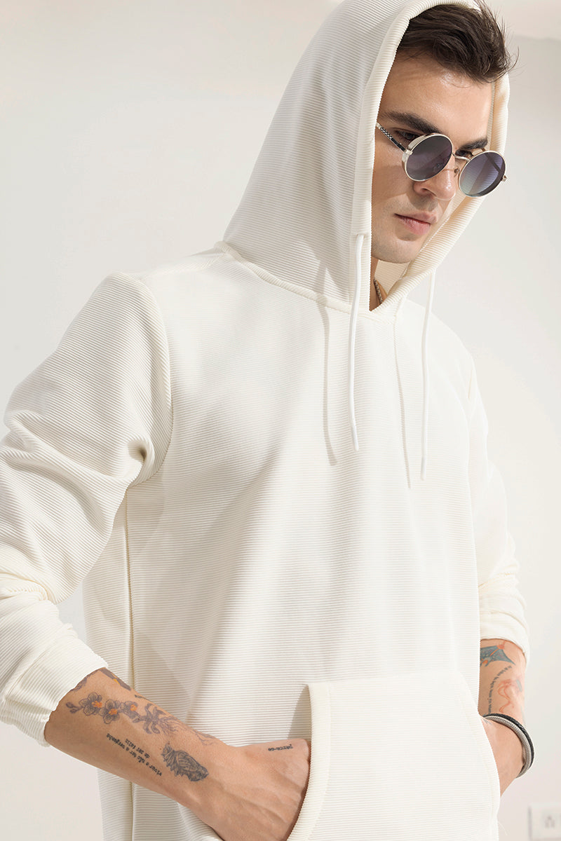 Supine White Hoodie