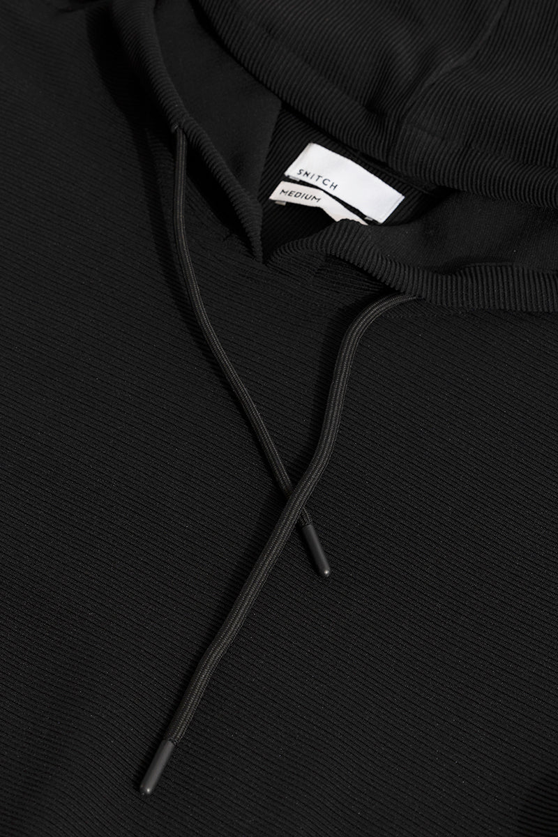 Supine Black Hoodie