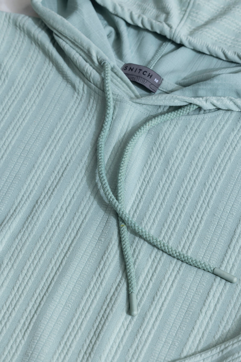 Vibrant Veins Mint Green Hoodie