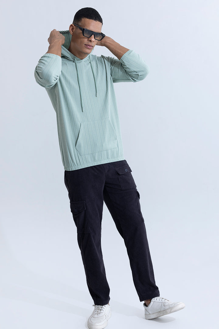 Vibrant Veins Mint Green Hoodie