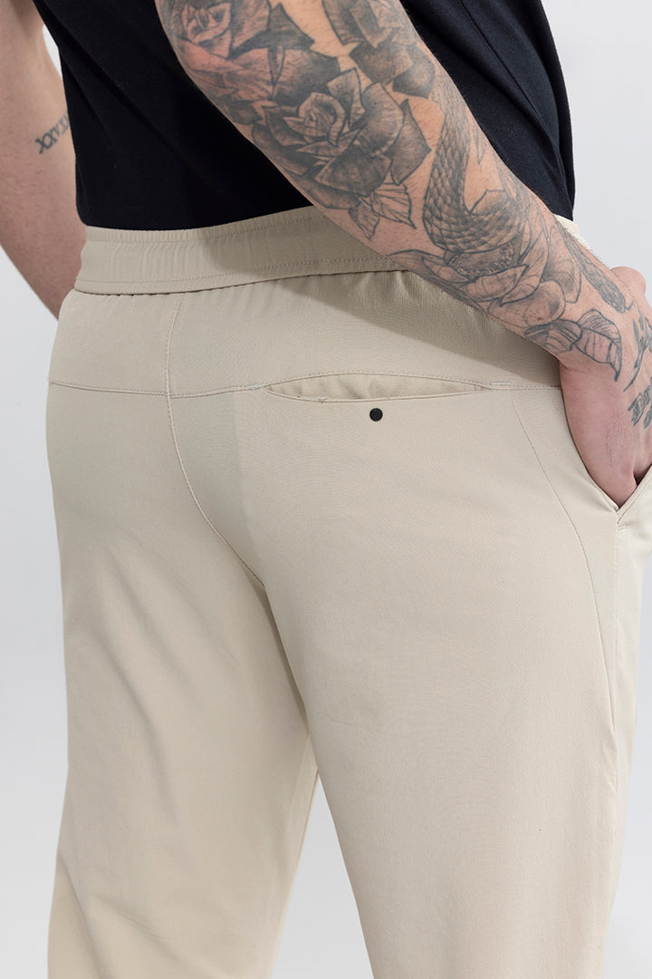 Hyper Flex Beige Trackpant