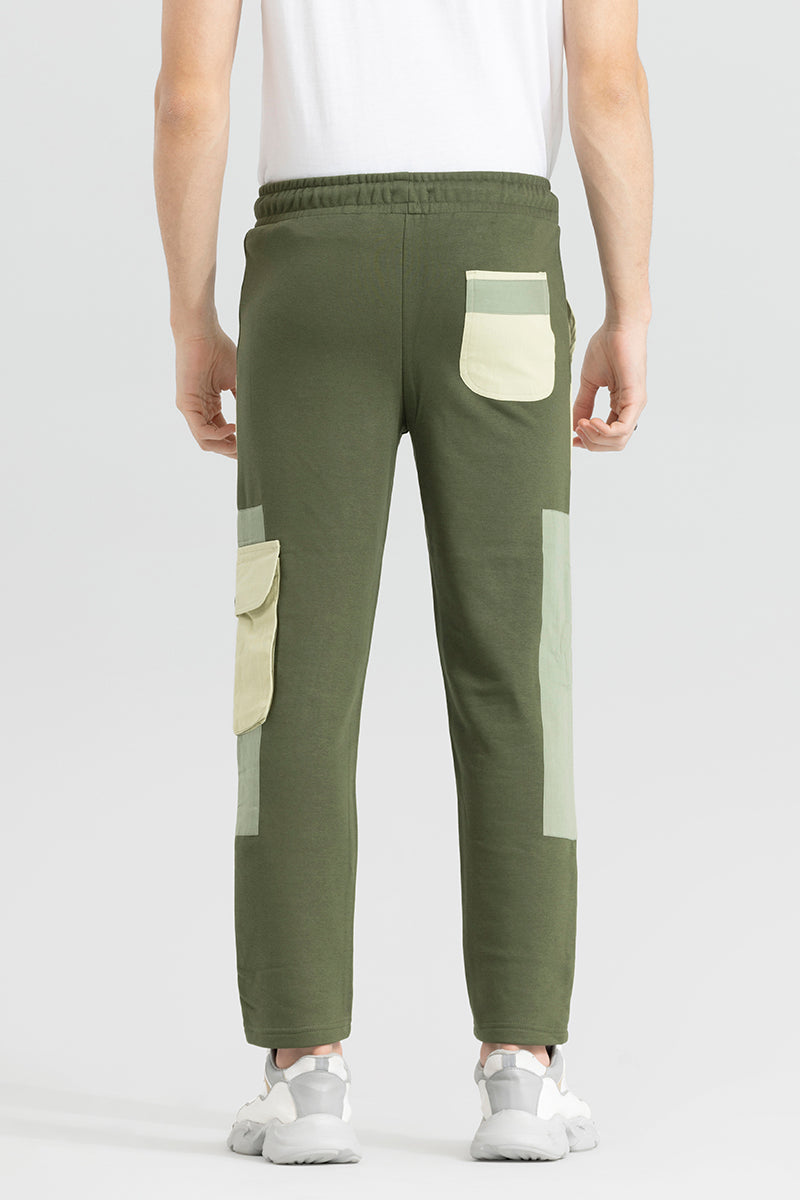 Cut & Sew Green Jogger