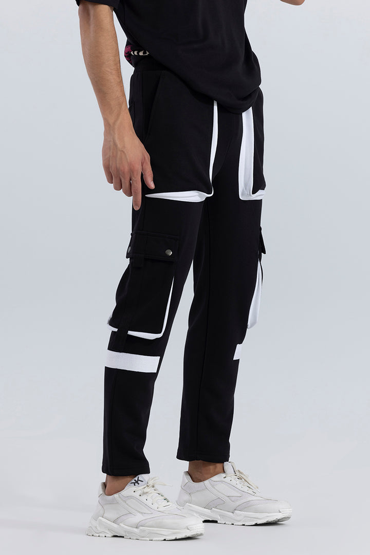 Stippy Black Jogger