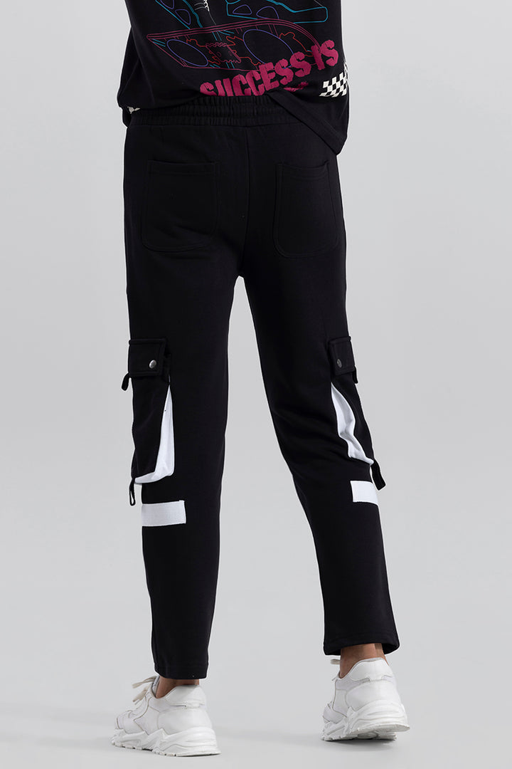 Stippy Black Jogger