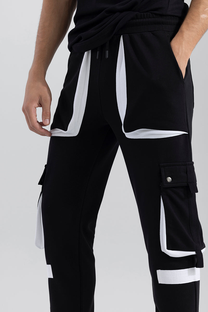 Stippy Black Jogger