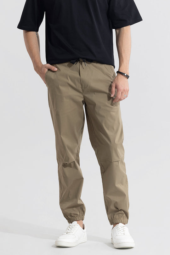 Buy Men's Turbo Trek Beige Jogger Online | SNITCH