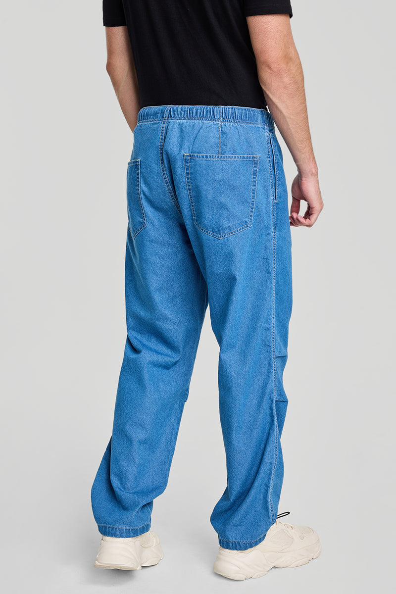 Light Blue Parachute Pants