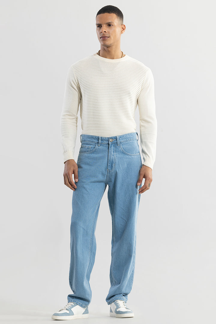 Streetsway Ice Blue Baggy Fit Jeans