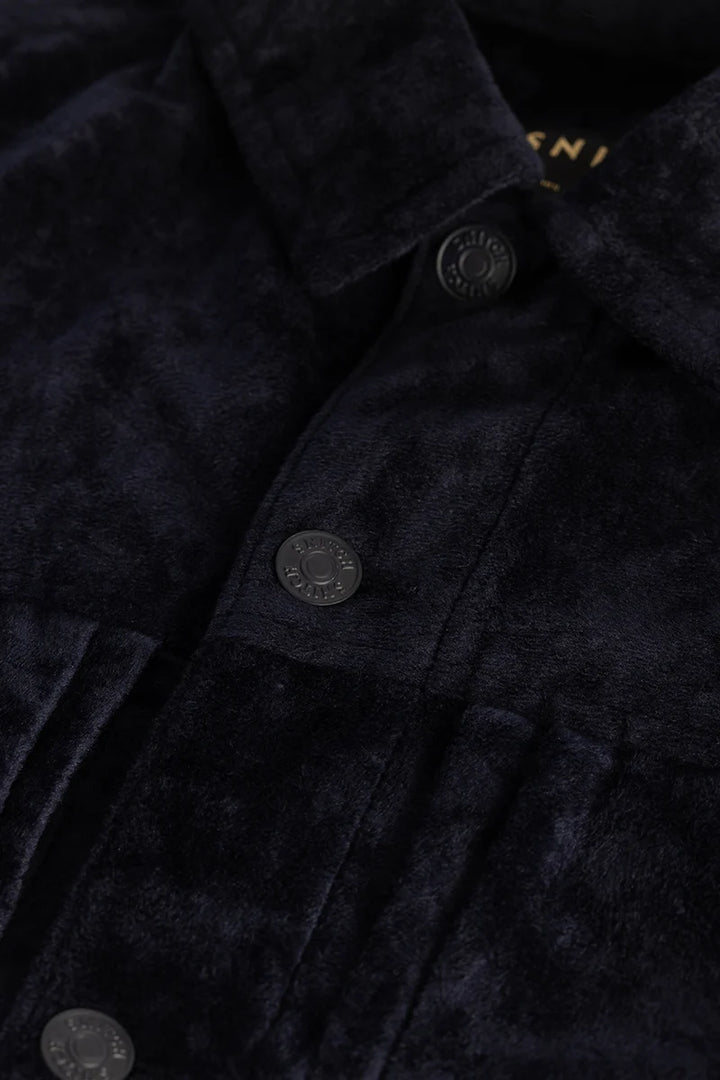 Navy Velvet Jacket