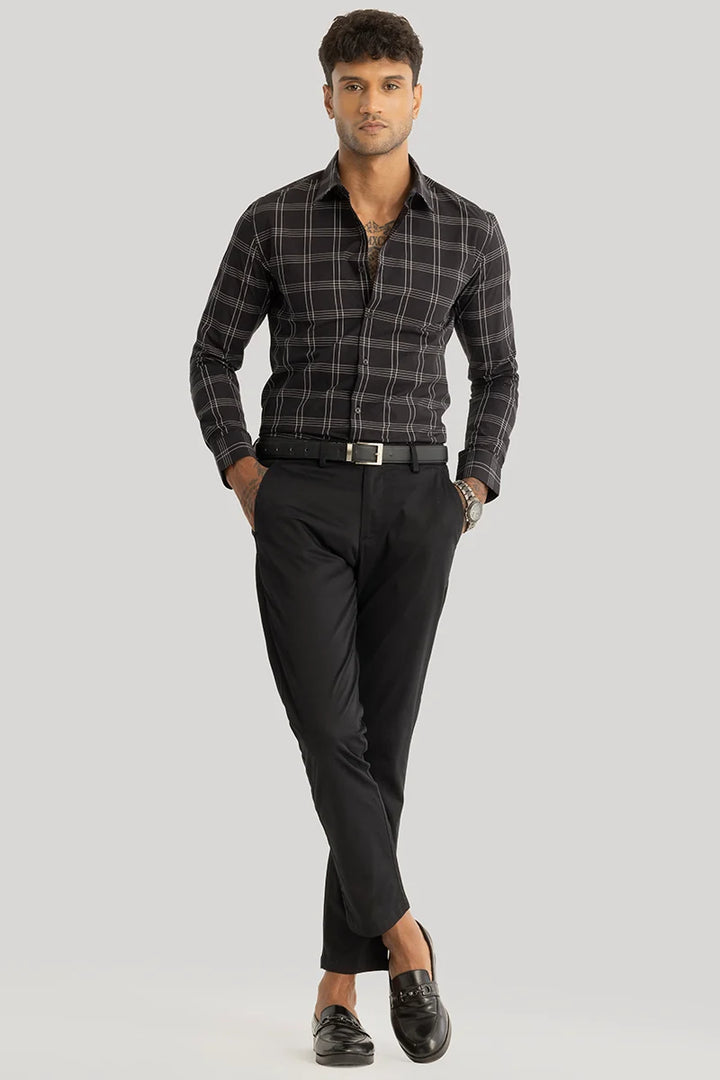 Margaux Black Checks Shirt