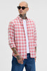 Red Checks Twill Shirt