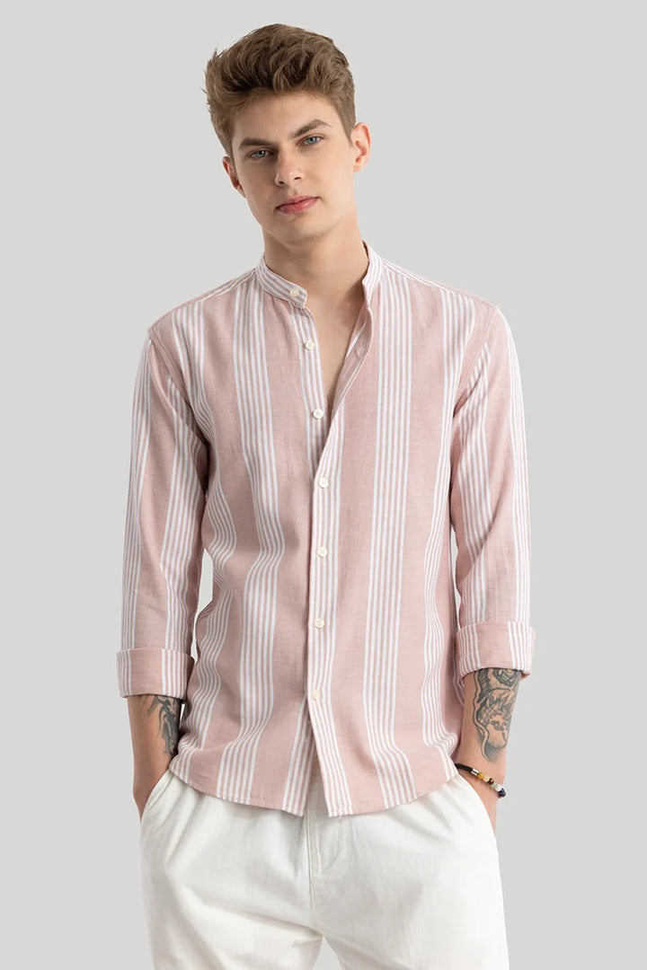 Dag Light Pink Stripes Shirts