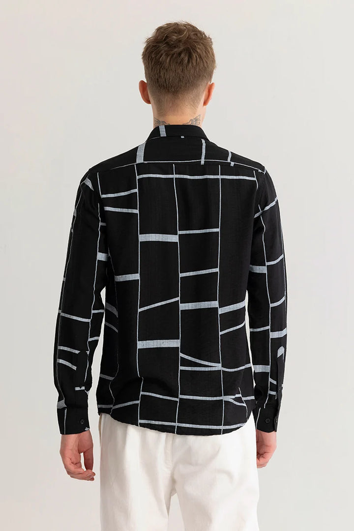 Hanne Abstract Black Shirt