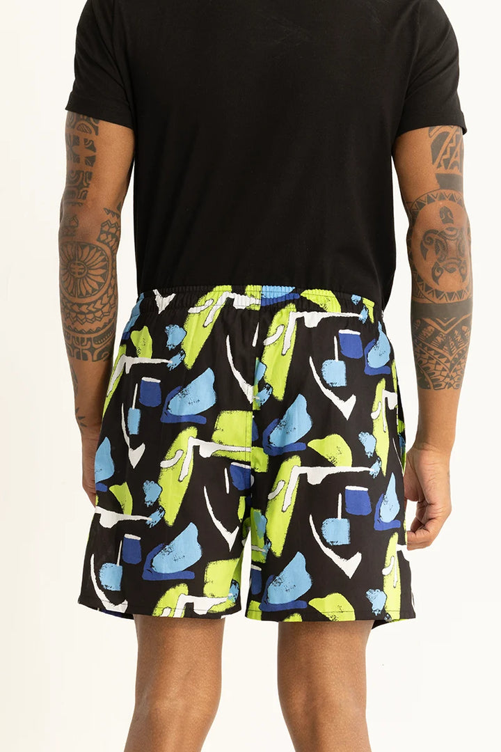 Rocco Black Abstract Boxers