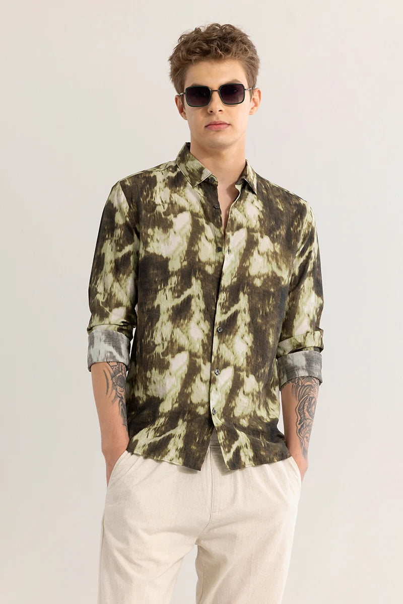 Camofrost Abstract Olive Shirt