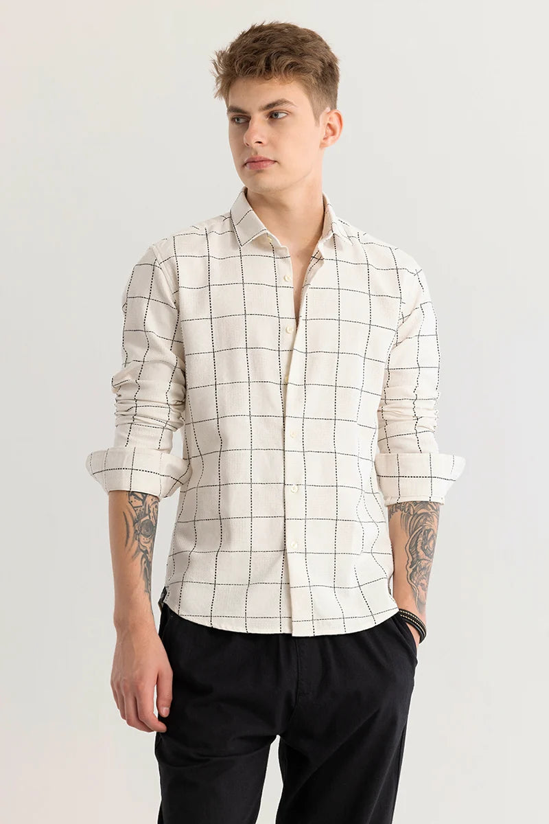 Trygve Checkered White Shirt