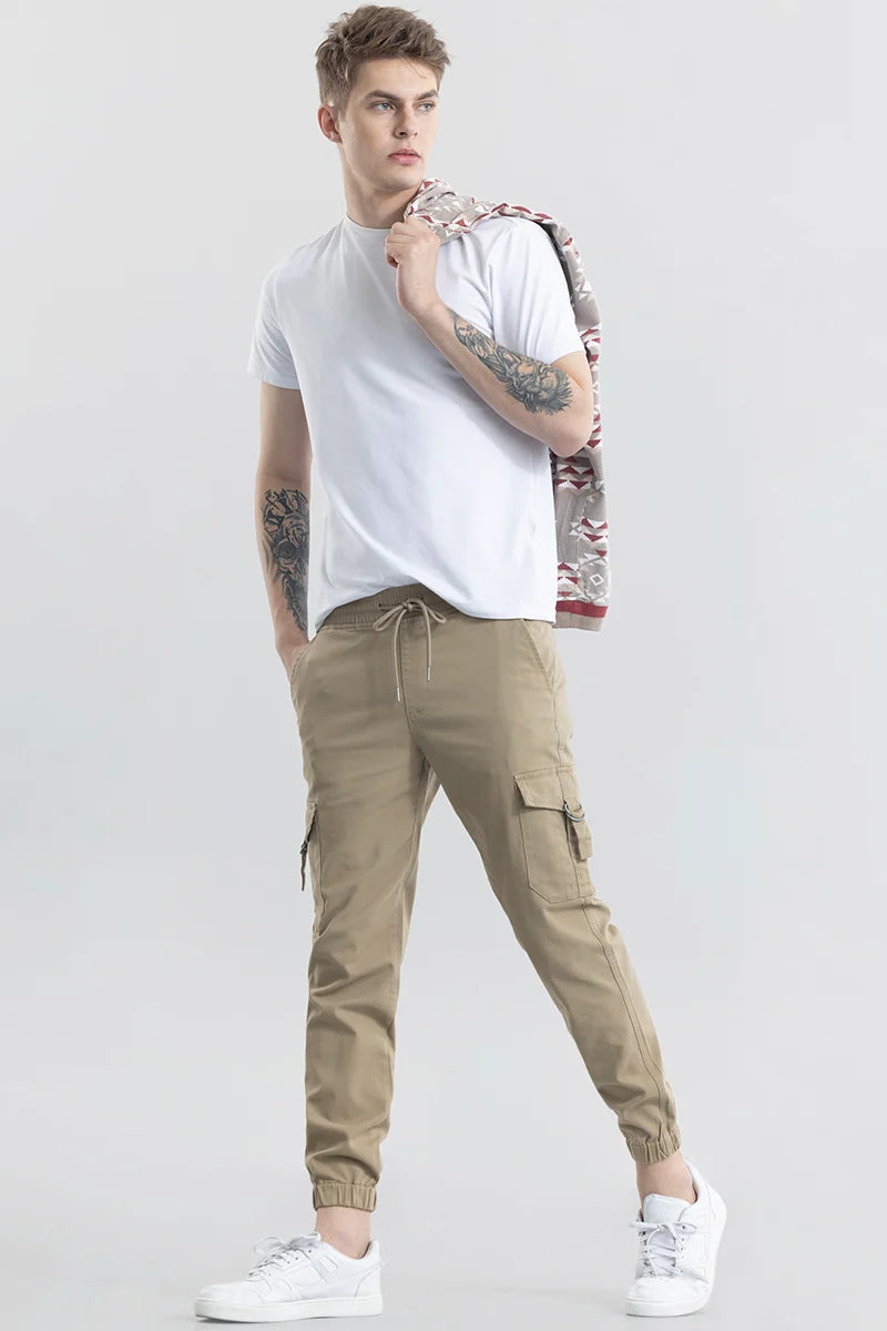 Noemi Khaki Cargo Pant