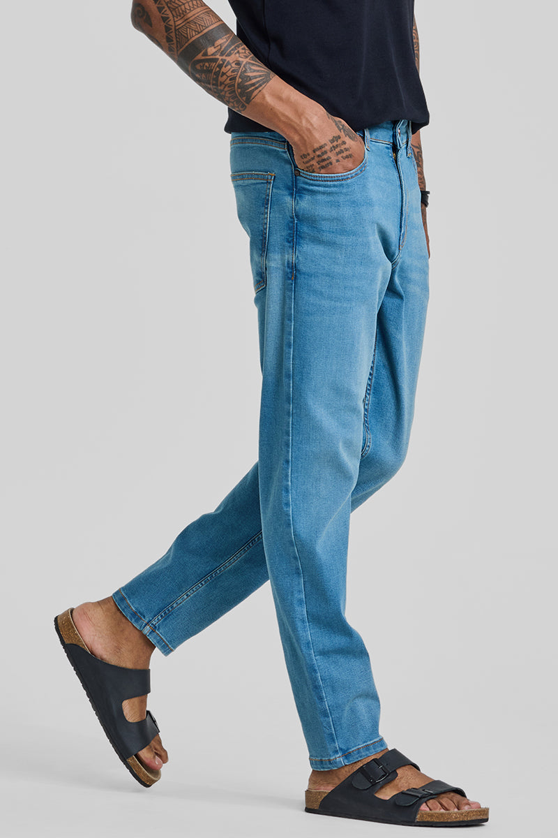 Blue Tapered Fit Jeans