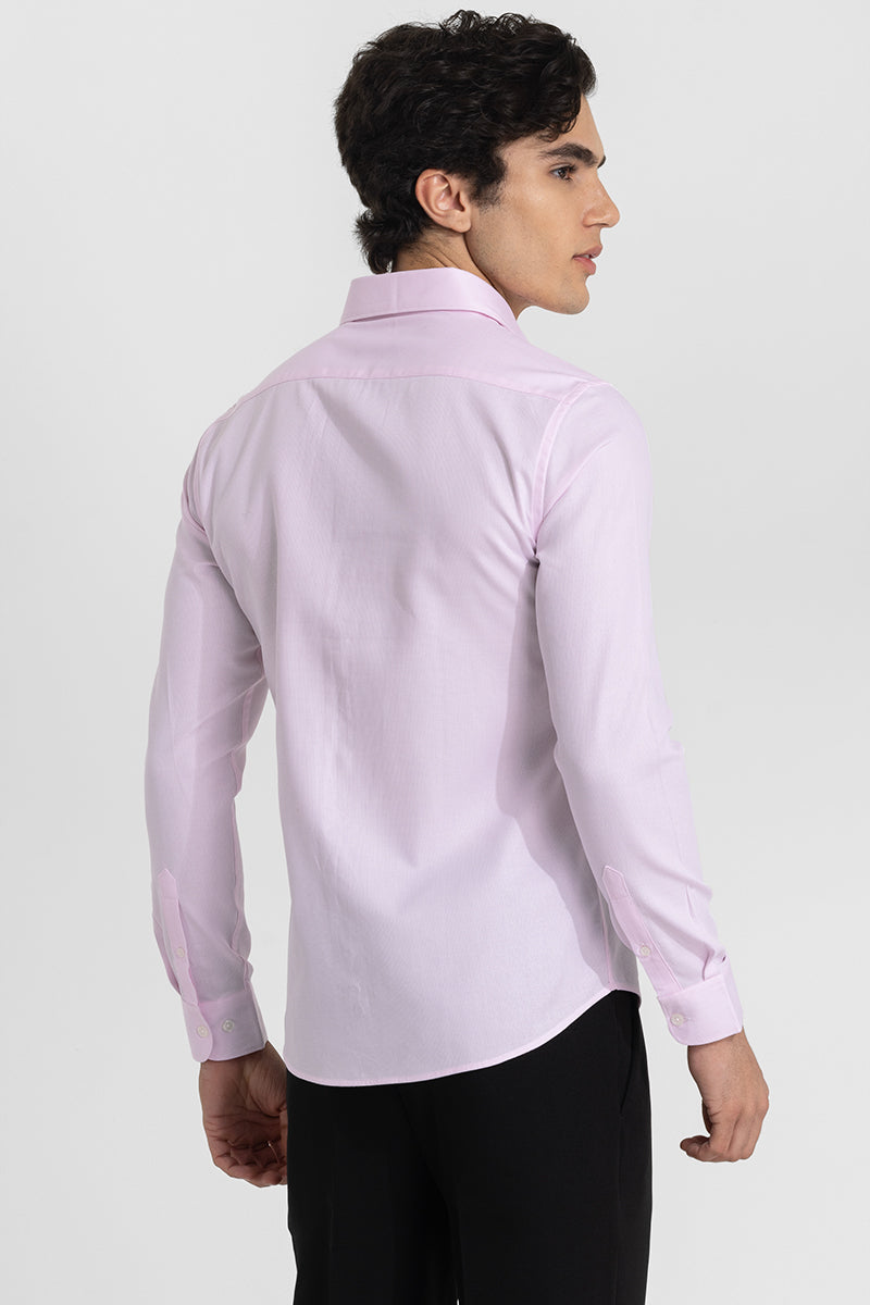 Lilac Self-Design Shirt