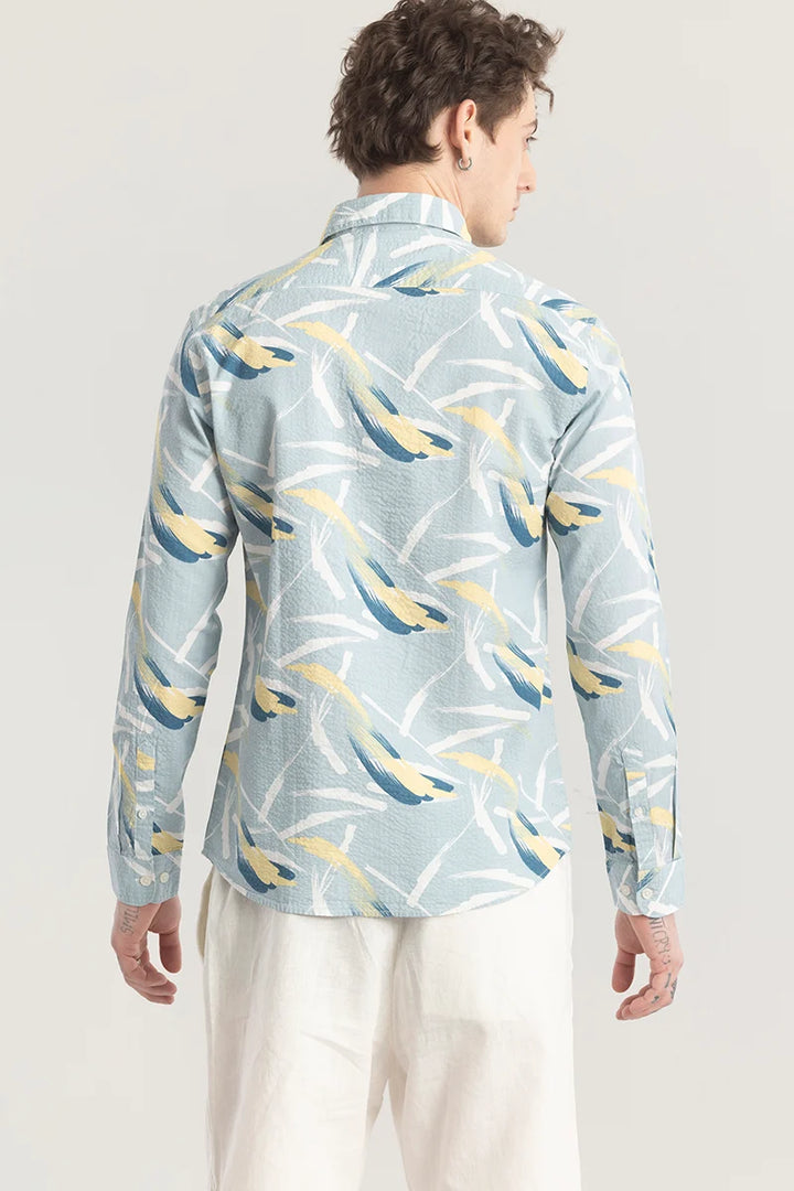 Foliavogue Blue Abstract Shirt