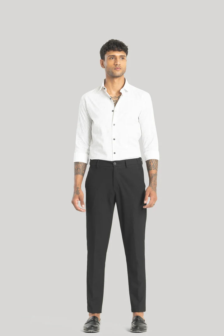 Giorgio Black Slim Fit Trousers