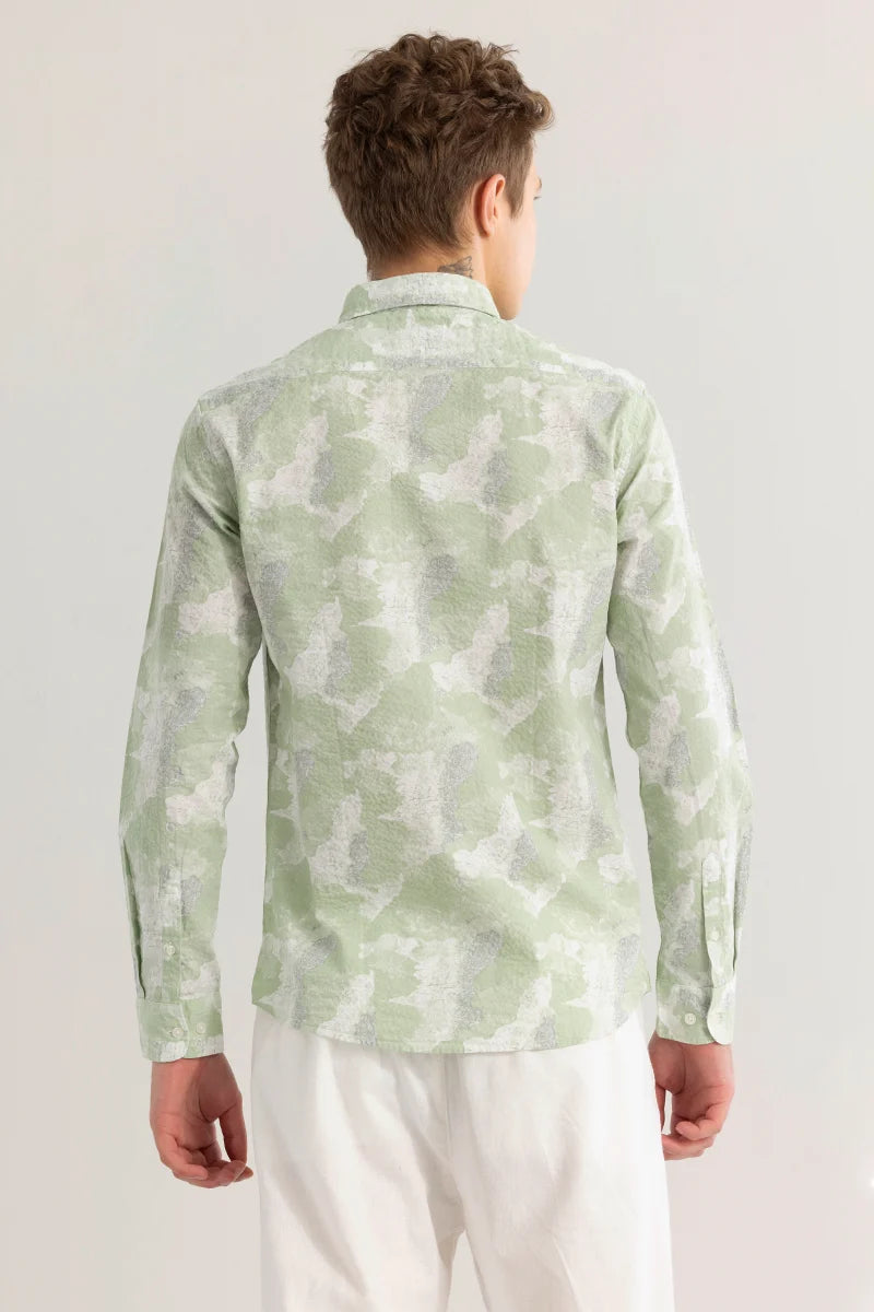 Leaflux Abstract Green Shirt