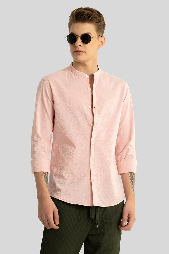 Elevate Pink Plain Shirt