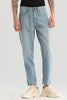 Light Blue Plain Baggy Fit Jeans