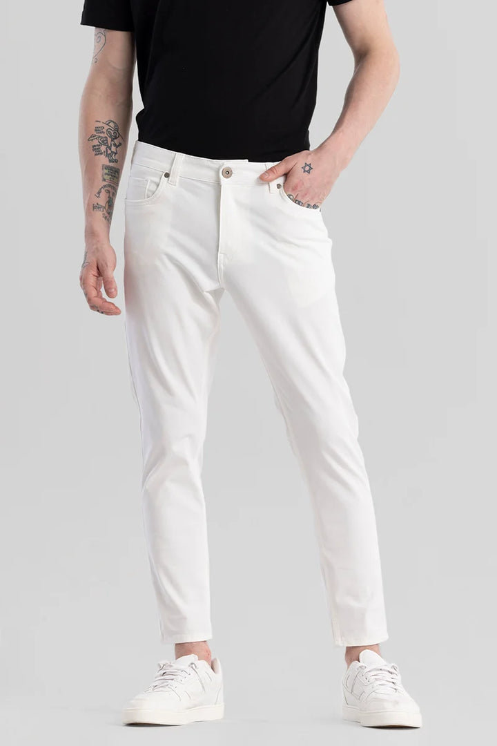 Proflex White Skinny Fit Jeans