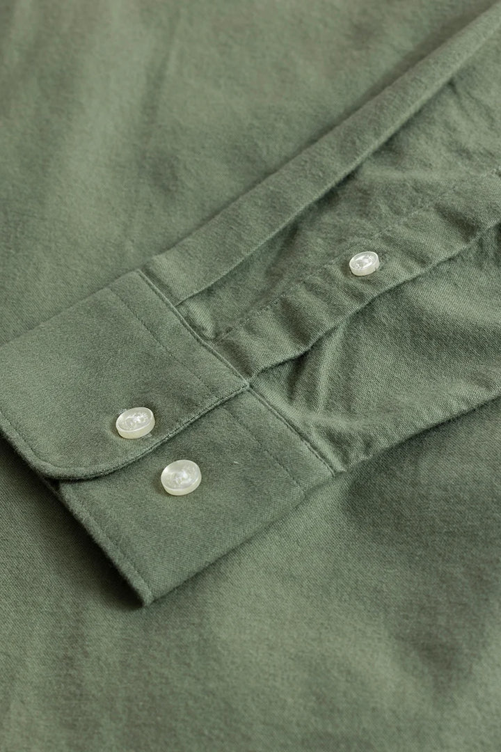 ClassicContour Plain Sage Green Shirt