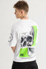 Mistake White Oversize Graphic T-Shirt