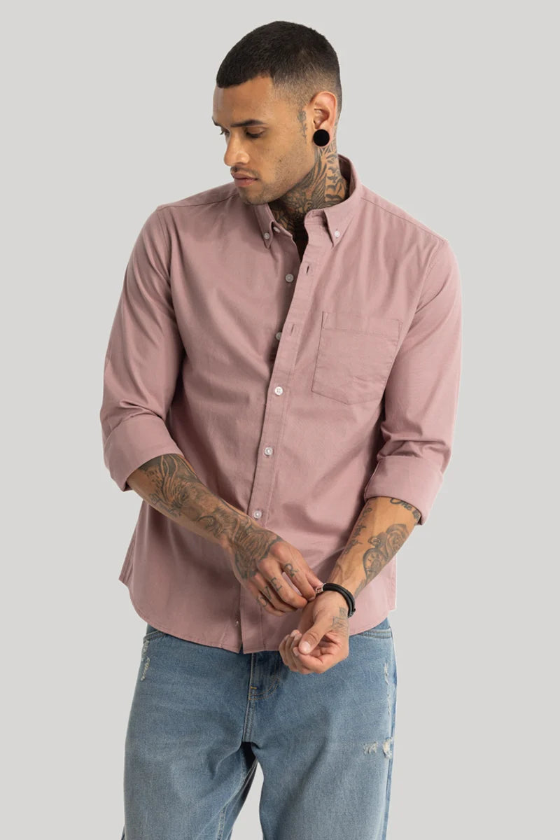 Mauve Oxford Shirt