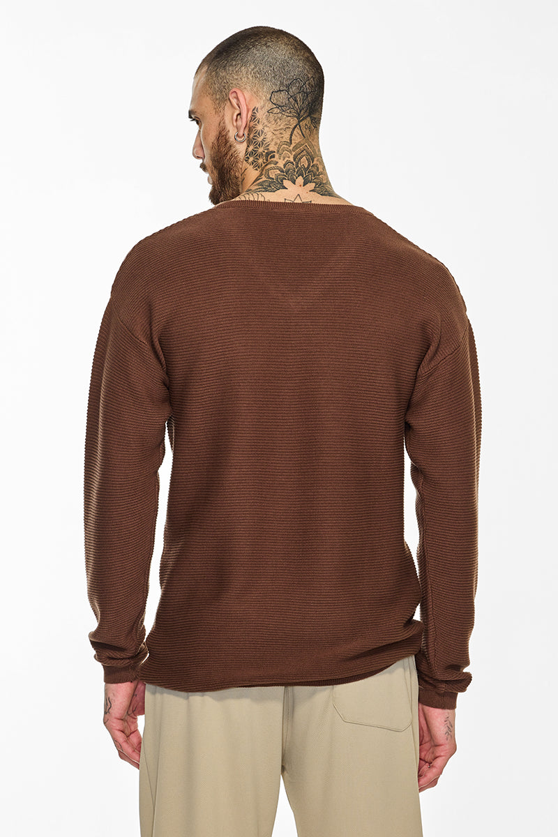 Core Lab Hazelnut Textured Sweater