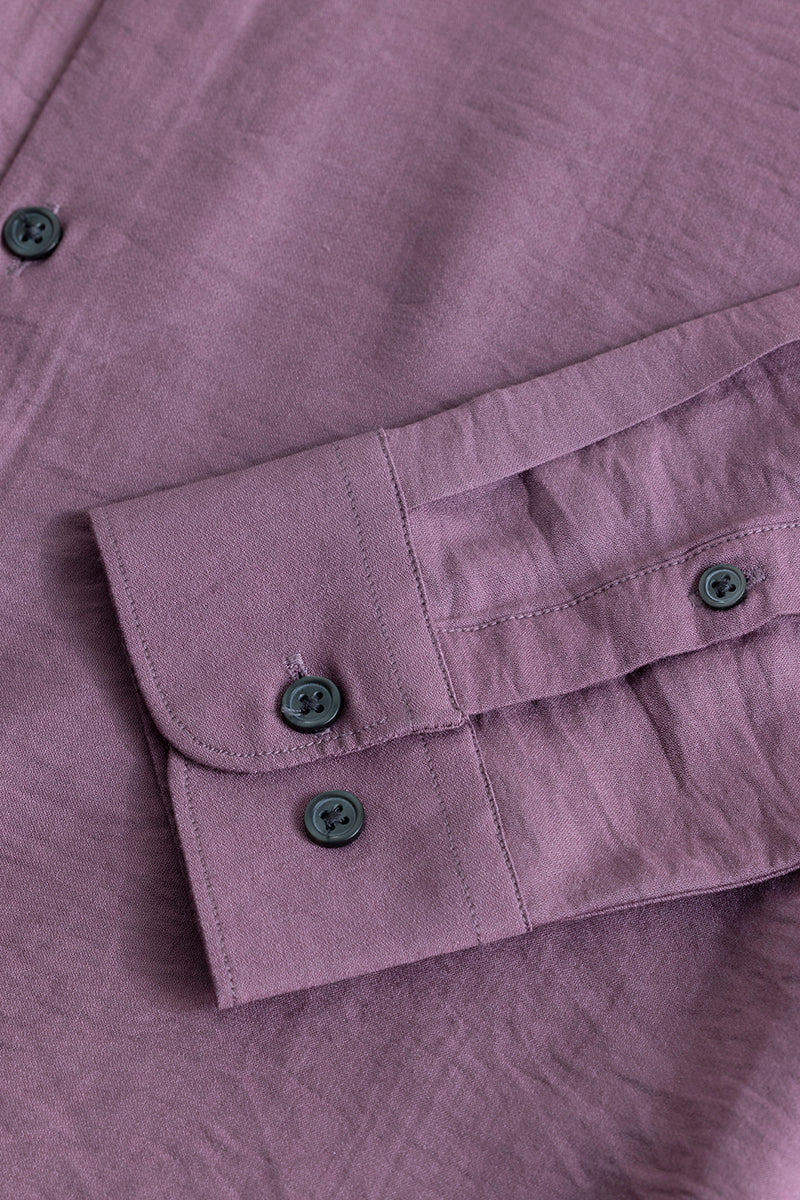 Calista Mauve Mandarin Shirt